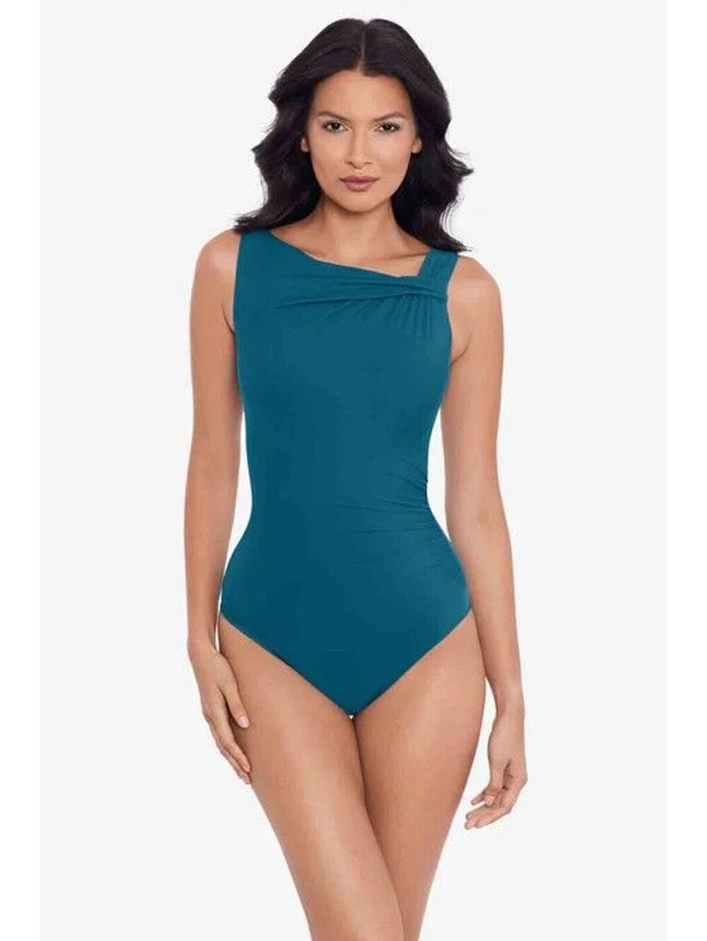 New Miraclesuit Rock Solid Avra One Piece Swimsuit Underwire Size 6 US